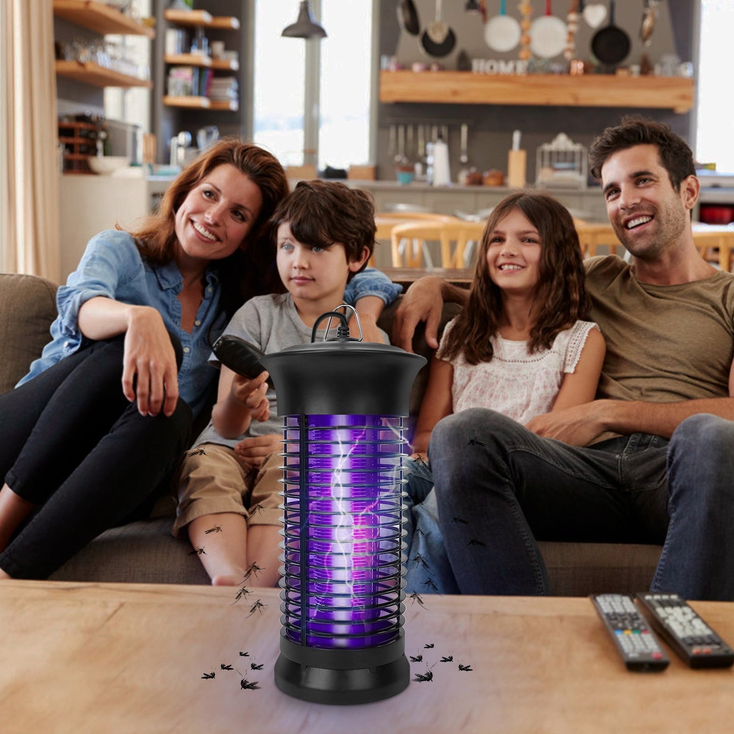 1Pc Electric Bug Zapper Mosquito Killer UV Light Flying Zapper Insect Killer Lamps Pest Fly Trap Catcher Odorless Noiseless