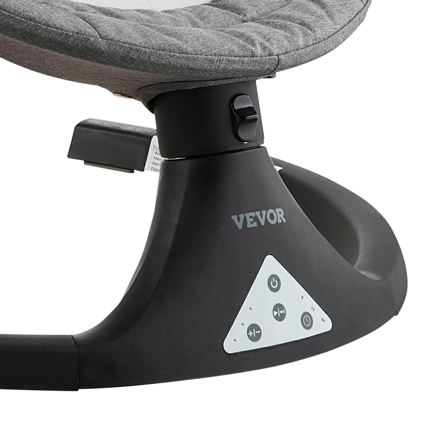 Baby Swing For Infants 5 Speeds 3 Seat Positions Remote Control Toy Bar 3 Toys