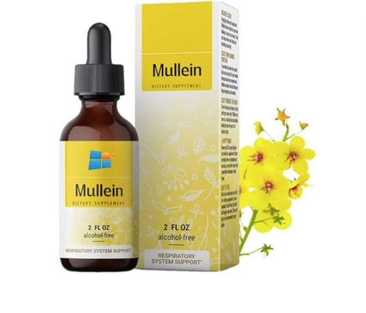 Mullein Drop for Lungs, Immune Support – Mullein Leaf Extract Drop for Lungs Cleanse, Respiratory & Immune Support – No GMO, Alcohol, Sugar & Preservative – 2 Fl Oz