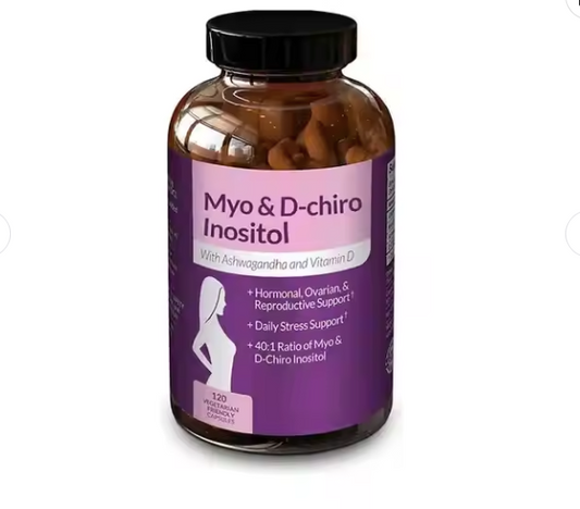 Myo-Insositol & D-Chiro Inositol Supplement. Support Reproductive, Ovulation 40:1 Ratio Blend