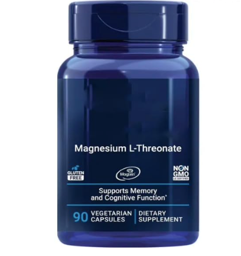Magnesium L-Threonate Supplement, Magtein, Support Brain Health, Attention, Focus & Memory, Gluten Free, Non-GMO, 90 Capsules.