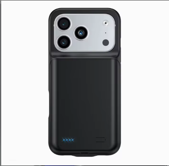 Rechargeable Slim Fold Battery Charger Case for iPhone 16/17 Pro Max – 360° Protection & Portable Power