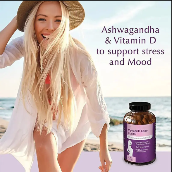 Myo-Insositol & D-Chiro Inositol Supplement. Support Reproductive, Ovulation 40:1 Ratio Blend 30 Day Supply