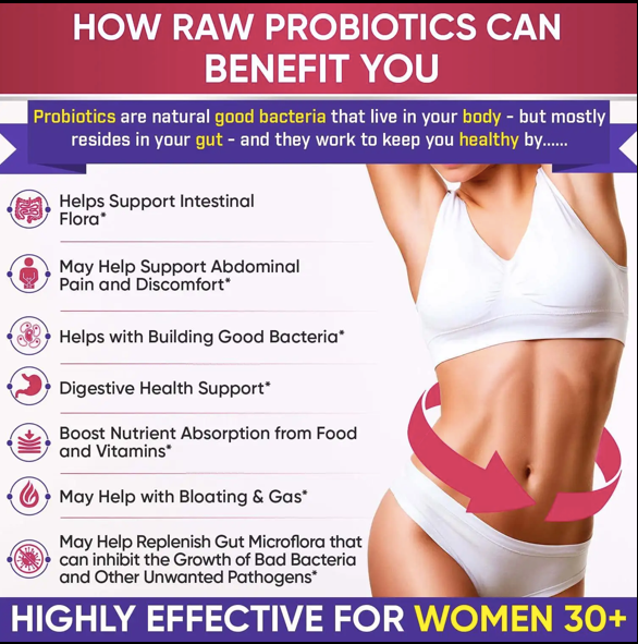 Organic 100 Billion CFU Probiotics Capsules Supplement- Vegan Digestive Health Support Gut Health Prebiotic- 34 Strain, Digestive Enzymes & Organic Fruits &Vegetables-Professional Grade-60 Capsules