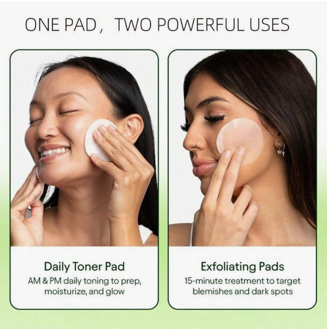 JIYU Toning Polish Pads Intensive Moisturizing(100 Pads) – Korean Skincare for Wrinkles, Dark Spots & Dull Skin | Snail Mucin, Niacinamide, Peptides & Centella | Hydrating Exfoliating Toner Pads for Smooth, Glowing, Even-Tone Skin