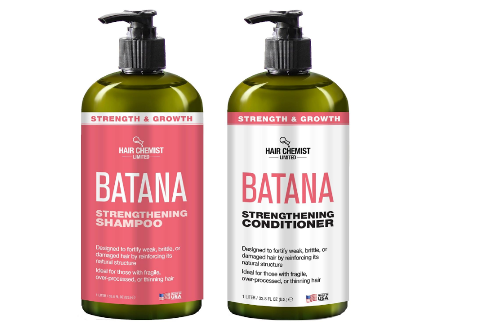 Hair Chemist Strength & Growth Batana Oil Shampoo & Conditioner Set (33.8 oz) – Fortifying & Rejuvenating Formula