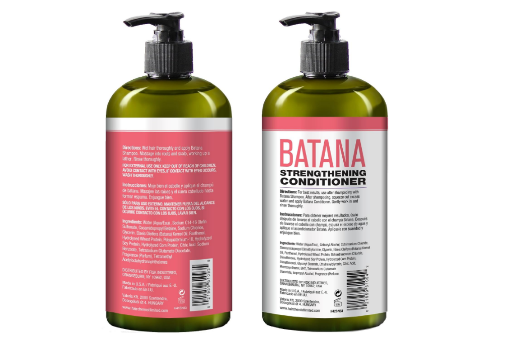 Hair Chemist Strength & Growth Batana Oil Shampoo & Conditioner Set (33.8 oz) – Fortifying & Rejuvenating Formula