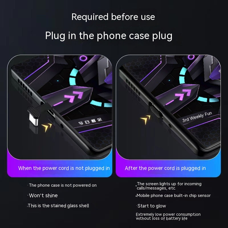 Phone Case Incoming Light-emitting Mech